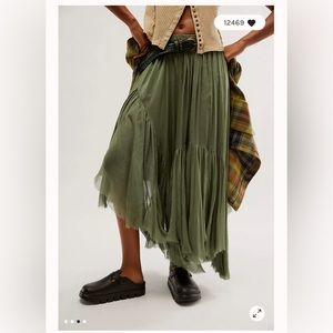 Free People One Clover Maxi skirt Sea Spray